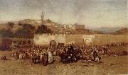 Louis Comfort Tiffany Market Day Outside the Walls of Tangiers oil painting artist